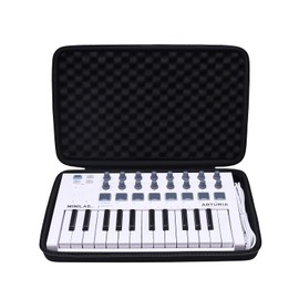 XANAD Hard Case for Arturia MiniLab 3/MkII 25/ Universal MIDI Controller(Black)