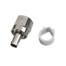 Fuji Parts Shokai 4K8K Broadcasting Compatible Antenna Contact Stopper Pack of 10 F-Type Contact Plug for 4C Aluminum Ring 4C-10P