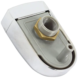 Chrome Coated Steam Valve for Steam Bath – Square with Curved Bottom Aromathera