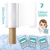 Outus Wrap Plastic Film with Handle Plastic Bags for Ice