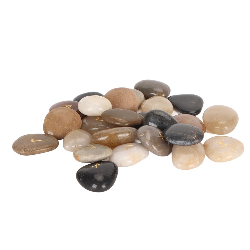 25pcs Rune Stones Set Good Luck Eliminate Negativity Lightweight Divination