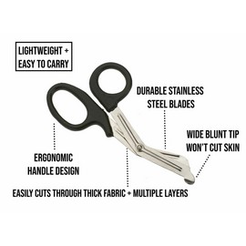 Two (2) Mini Trauma Medical Shear Scissors EMS IFAK First Aid Kit