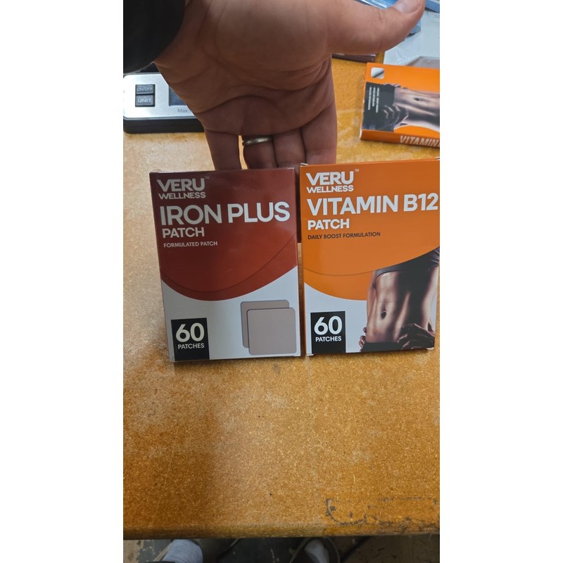 Veru Wellness Energy Duo Lifestyle Patch - B12, Iron -