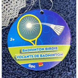 Badminton Birdie 12 Badminton Birdies Shuttlecocks Red Rubber and Plastic Brand New - LOT OF 2