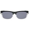 Tres Noir Men's Upstart Square Sunglasses, Black & Clear, 54