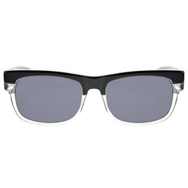 Tres Noir Men's Upstart Square Sunglasses, Black & Clear, 54 mm