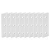 10pcs Flat Mending Plates, Straight Braces Aluminum Heavy Duty Mending