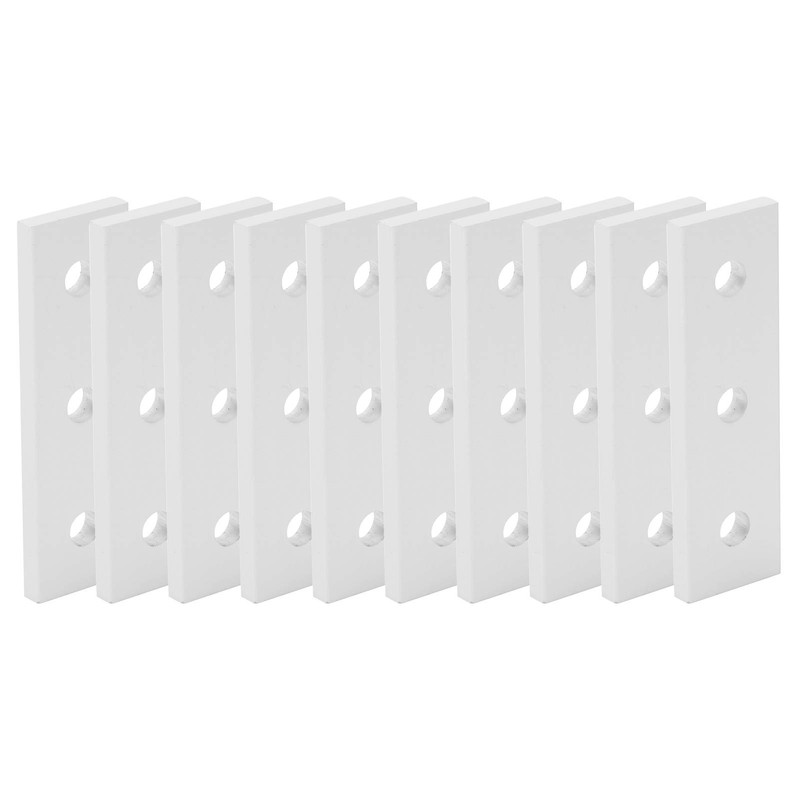 10pcs Flat Mending Plates, Straight Braces Aluminum Heavy Duty Mending