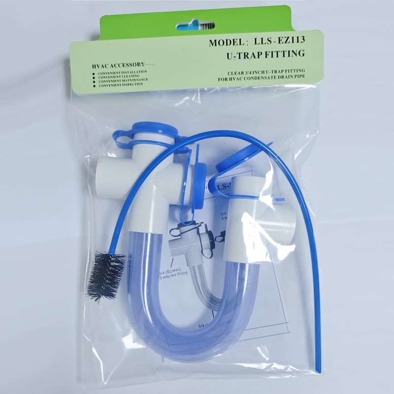 GAGALOR Condensate U Trap PVC Standard 3/4 Inch Connector Pipe