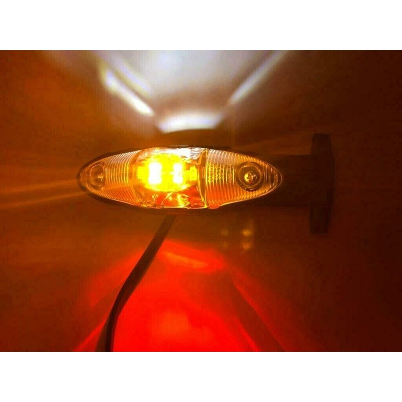 FRISTOM MelTruck® 2x LED Side Marker Light Outline Light Red