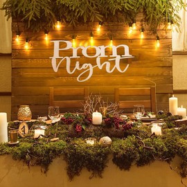 Wooden Prom Night Sign,Prom Party Supplies for Party Decor,Congrat Grad Wall Decoration,Engagement Prom, Wedding Party, Bar Decoration for All Party Decoration