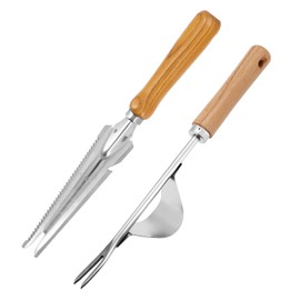 Yuhtech Hand Weeder Weeder Weeder Tool, Dandelion Cutter with Handle, Weeder Thistle Cutter for Weeds, Stainless Steel Manual Weeder Root weeder, Garden Tool