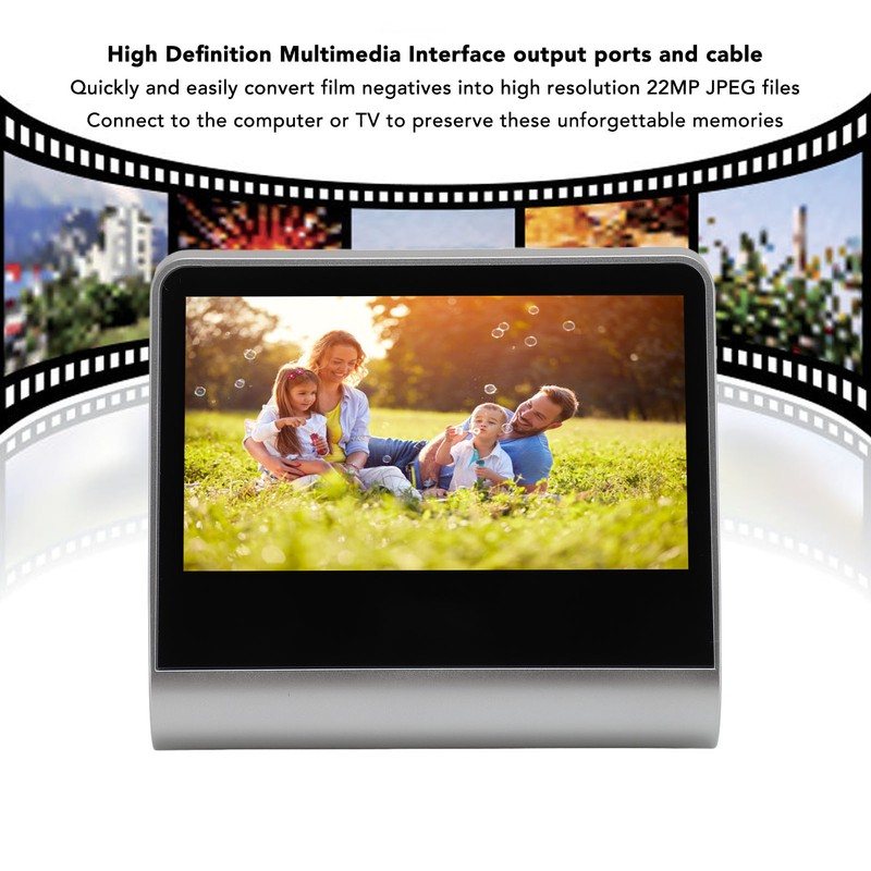 Film Scanner to Digital HD 5in LCD Screen 16G Memory