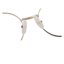 Junsika Eyeglass Nose Pads Adhesive Soft Silicone Anti Slip Nose Pads for Plastic Frames Eyeglasses Sunglasses 10 Pairs Clear