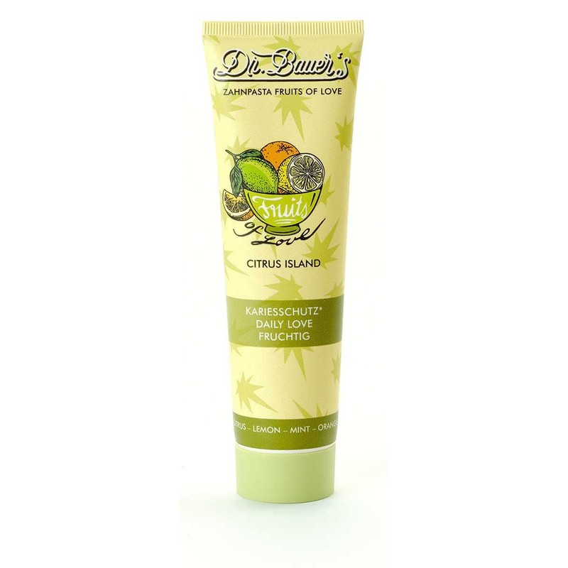 Dr. Bauer's Fruits of Love CITRUS ISLAND Toothpaste, Toothpaste in