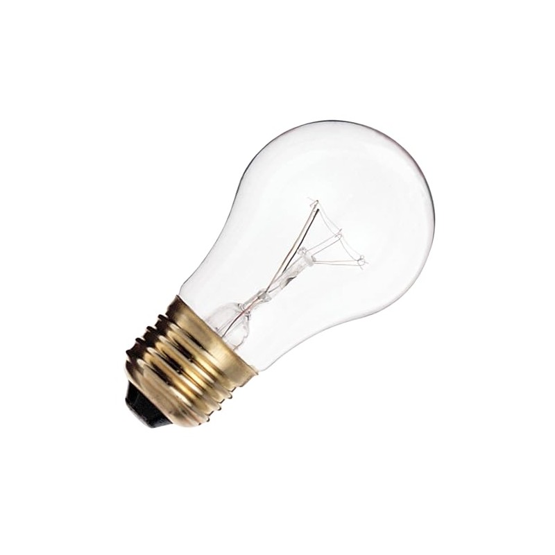 Satco S3720-40 Watt A15 Incandescent Clear Appliance Bulb - 130V/120V,