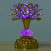 LED Multicolor Buddhist Lotus Lamp with 13 Different Buddhist Songs