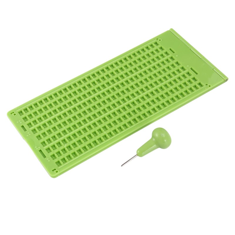 Dovhmoh 9 Row 30 Cell Braille Writing Slate and Stylus,