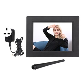 WiFi Digital Photo Frame Multifunction Auto Rotate 16GB Memory Touch Digital Picture Frame for Home Office 100‑240V UK Plug