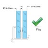 Prime-Line M 6217 Tub Enclosure Bottom Guide, For Frameless Panels,