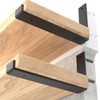 LEOPO 12 inch Shelf Brackets 6-Pack ,1/5 inch Thick Heavy