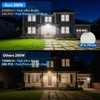 Dimgogo 200W Flood Lights Outdoor, 22000LM 5000K with Dusk-to-Dawn Photocell,