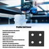5Pcs Aluminum Profile End Cap Alloy Metal Cover Plate Linear