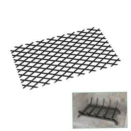 Memrita Fireplace Grate Ember Retainer 12" x 7.5",Solid Steel Ember Retainer for Grates for Most Fireplace,Fire Pits,Camping,Fireplace Aceessories