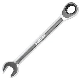 Surtek 100534 Llave combinada pulido espejo de matraca en pulgadas, 12 puntas, 7/16"