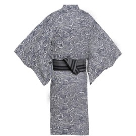 Men's Japanese Yukata Japanese Kimono Home Robe Pyjamas Dressing Gown Size L-C10, color20