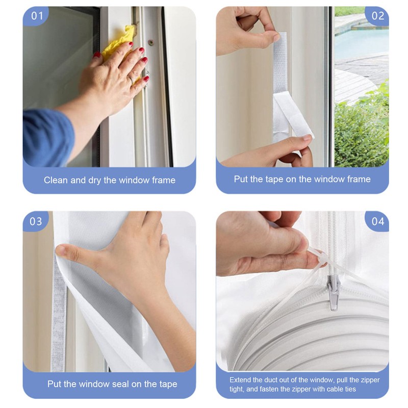 Portable Air Conditioner Window Sealing Cloth Universal AC Window Frame