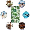 Rstick Tropical Beach Towel Oversized 36"x72" Quick Dry Sand-Free, Green