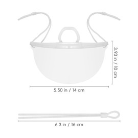 10PCS Reusable Clear Face Mask Professional Transparent Sanitary Cover Anti-Fog Face Shield Nose Mouth Cover Open Face Guard for Restaurants, Food Truck, Hotels, Mall, Beauty salons, Barber Shops