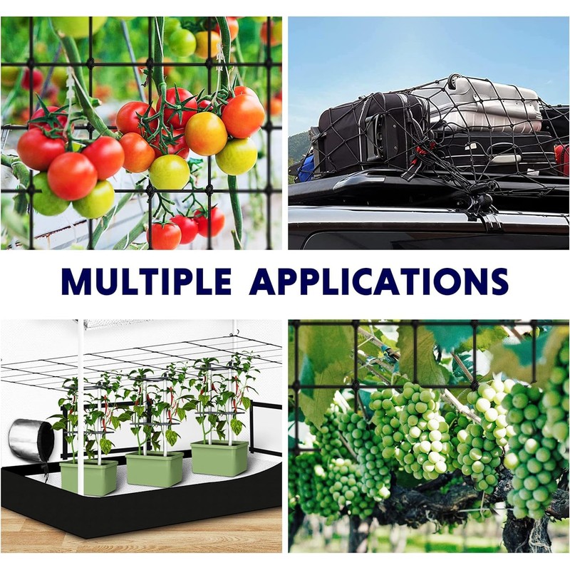Simple Deluxe Elastic Trellis Netting for 4x4', Heavy Duty Elastic