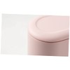 Operitacx 1pc Mini Desktop Trash Can Pink Simple Design Press