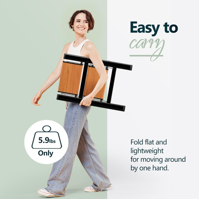 WOA WOA Step Ladder, Widening Pedals for Extra Balance, Lightweight