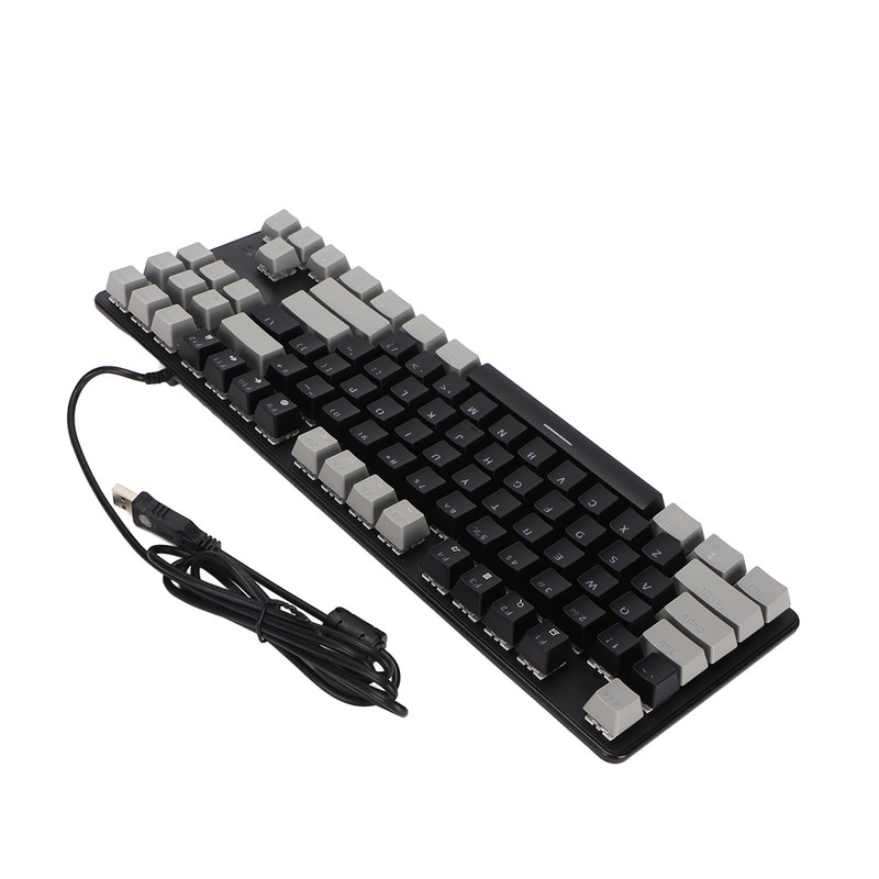 87 Key Mechanical Keyboard RGB Backlight Blue Switch Quick Response