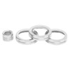 4Pcs A/C Knob Ring Trim Volume Adjuster Decor Fit for