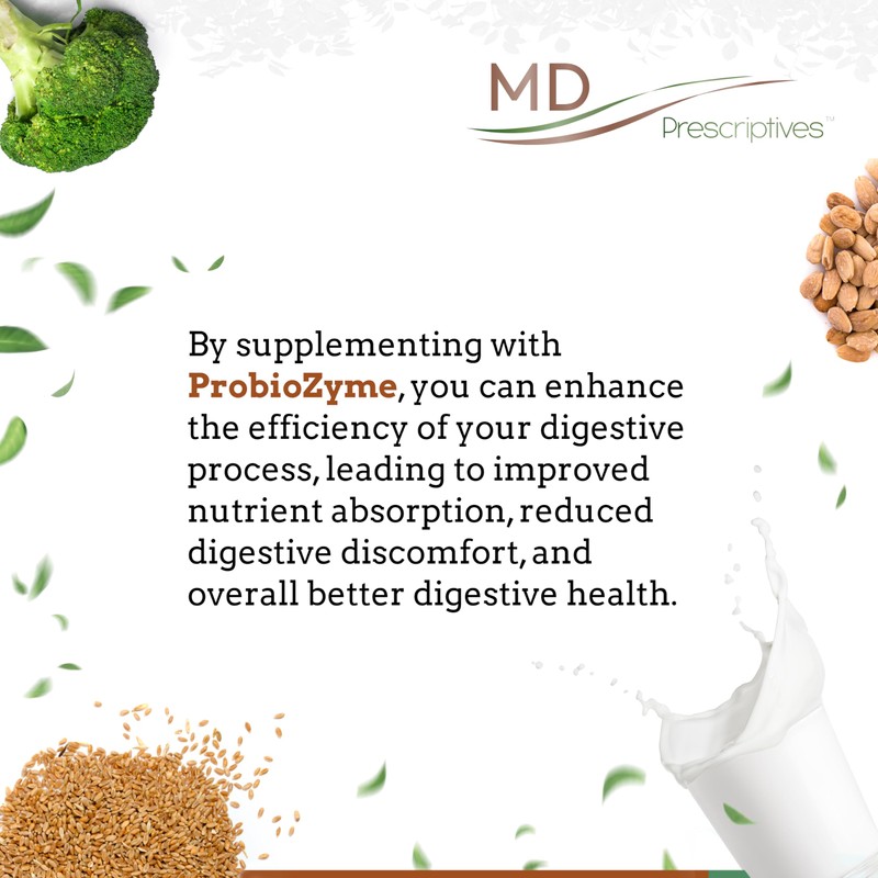 MD Prescriptives - ProbioZyme - Vegetarian Digestive Enzymes - Supplement