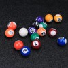 16Pcs Small Tabletop Pool Table Balls, Small Pool Cue Balls