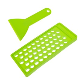 Mikinona Tube with Lid 3pcs Lipstick Filling Mold Kits Making Kit Lip Gloss Tube Filling Tray Lipsticks Filling Tray Lip Gloss Containers Small Container 5 Filling Tray Lip Kit Pouches Plastic