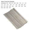 30pcs Metal Jewelry Cored Rod with Jewelry Cross Locking Tweezers