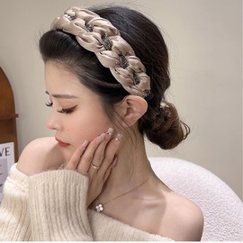 Kriccio Headbands Rhinestone Crystal Head Bands Diademas Para Mujer De Moda Padded Hair Accessories No Slip Hairbands for Girls Women-052-#08