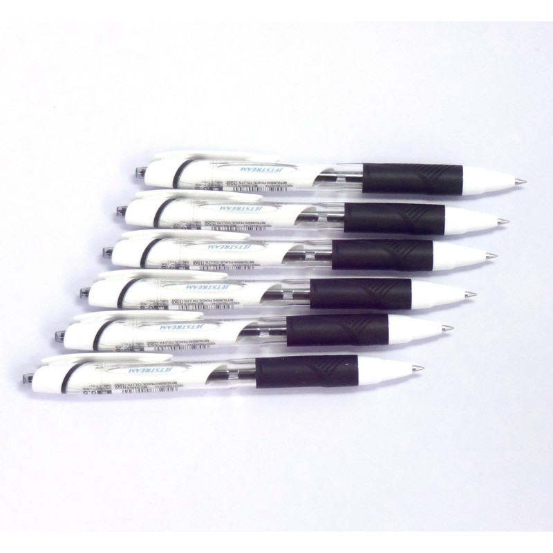 uni-ball Uni Jetstream Standard Ballpoint Pen, 0.5 mm, Black Ink,