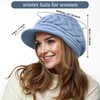 Loritta Womens Winter Beanie Hats Thick Warm Knitted Chunky Soft
