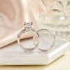 Blongme Wedding Engagement Rings Set for Women 925 Sterling Silver
