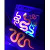 Blacklight Glow Party Temporary Tattoo-1 Sheet - Cobra