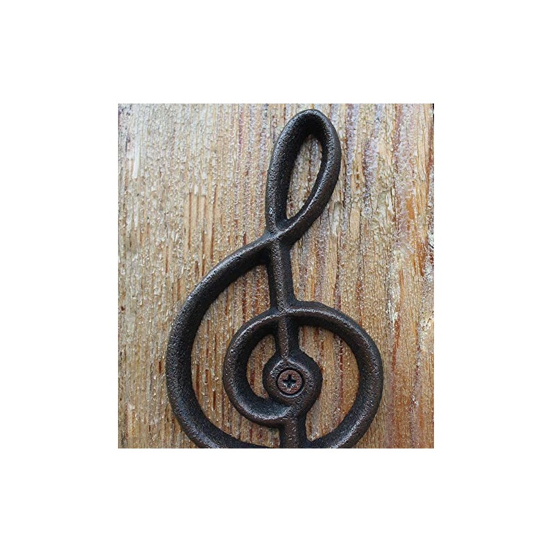 Xinally 2 Pieces Vintage Cast Iron Fret Hooks, American Country
