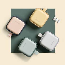 Trendy Pastel Portable Vitamin Pill Case Organizer Pill Case Yellow 2ea
