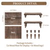 Hanobe Wooden Riser Decorative Tray: Farmhouse Wood Pedestal Display Stand